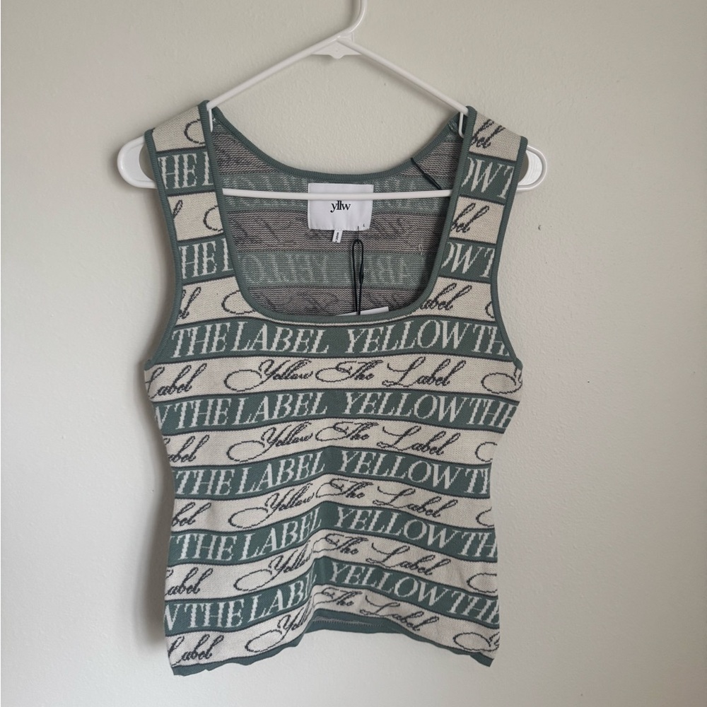NWT YELLOW SIGNATURE KNIT TANK - Yellow The Label